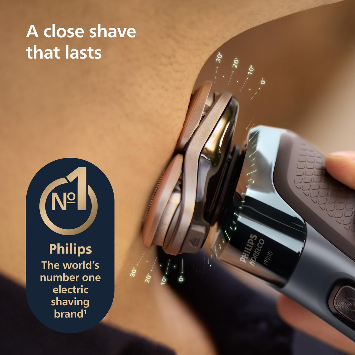 Norelco i9000 Electric Shaver with accessories including beard styler