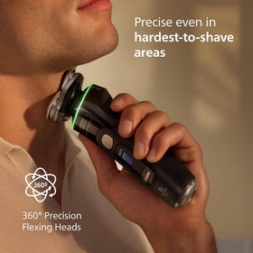 Norelco i9000 Prestige Electric Shaver accessories and packaging