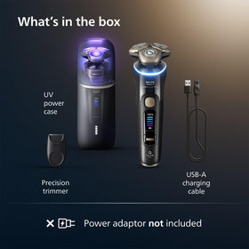 Norelco i9000 Prestige Electric Shaver being used for a close shave