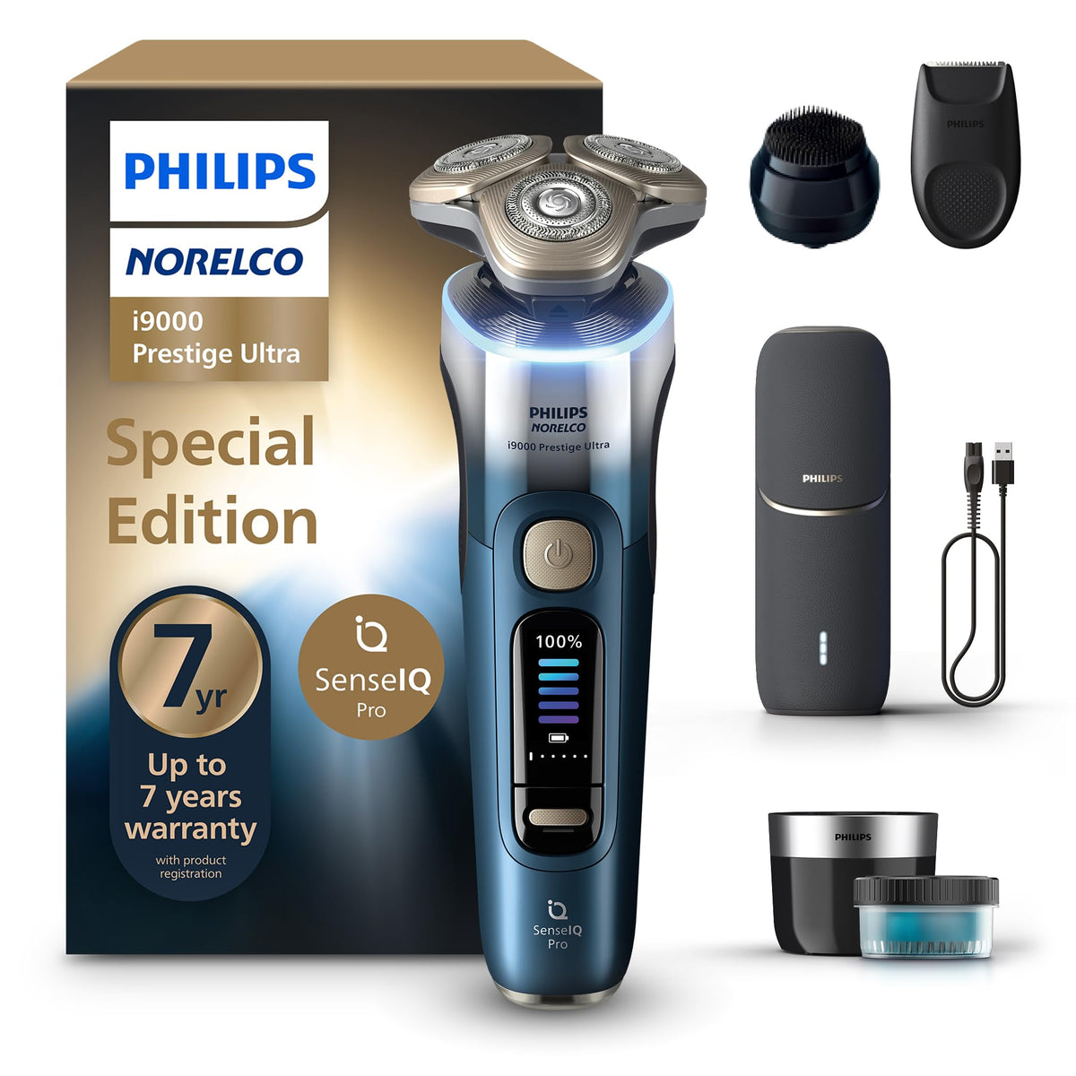 Norelco i9000 Prestige Electric Shaver front view