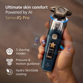 Norelco i9000 Prestige Electric Shaver side view