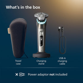 Norelco i9000 Prestige Electric Shaver with Bluetooth enabled app interface