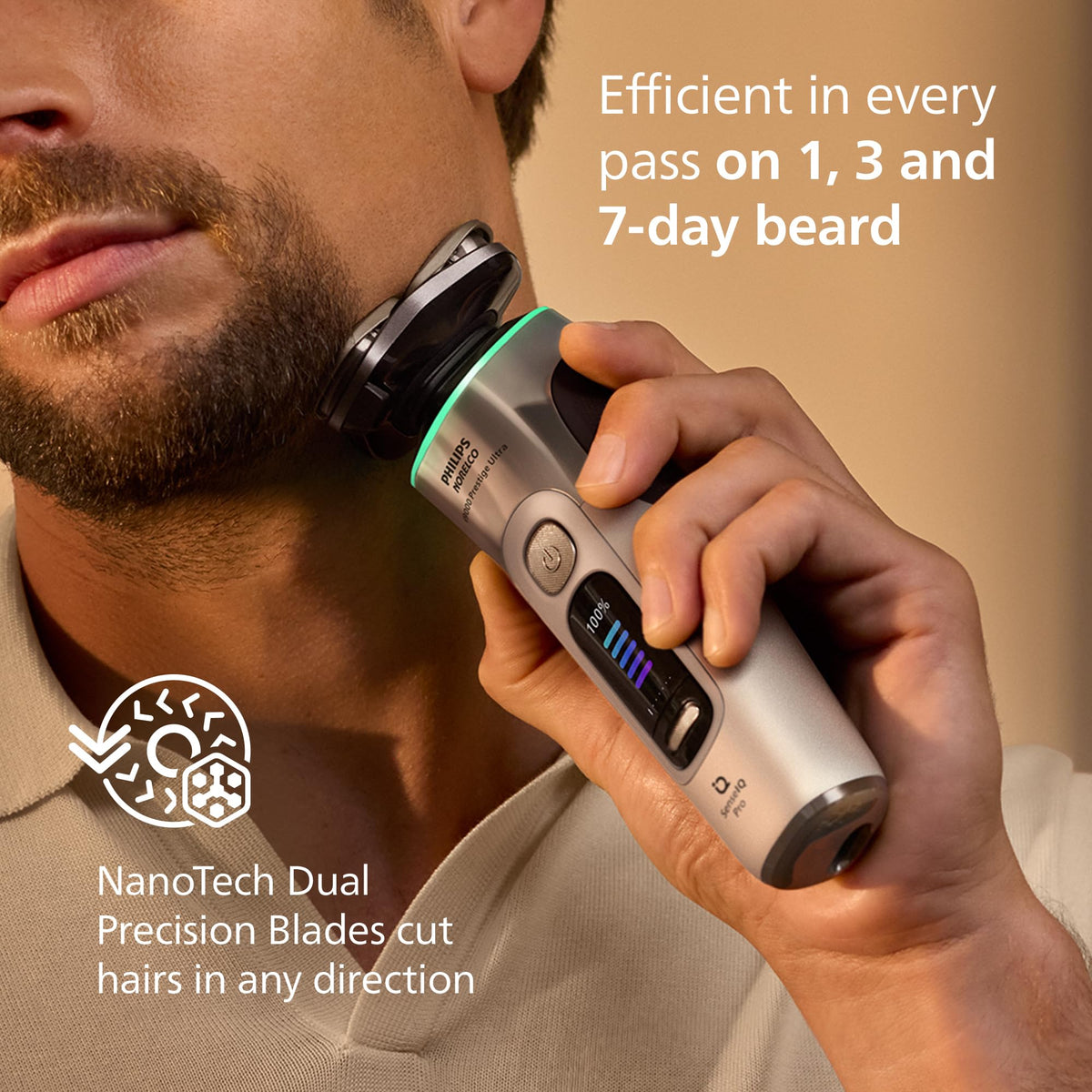Norelco i9000 Prestige Ultra Electric Shaver with Bluetooth connectivity