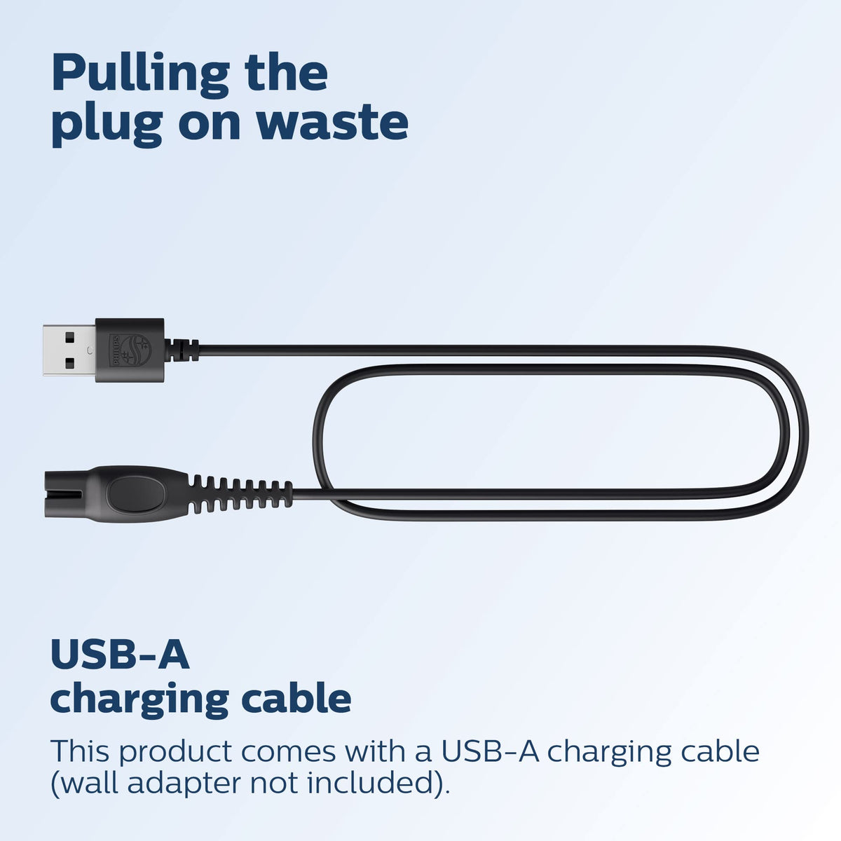 Norelco Multigroom 5000 Series USB-A charging cable