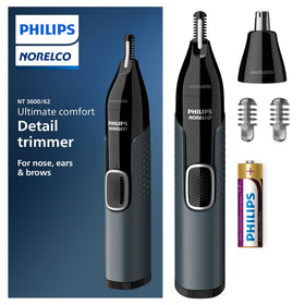 Norelco Nose Trimmer 3000 front view with protective guard