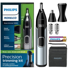 Norelco Nose Trimmer 5000 front view with protective guard
