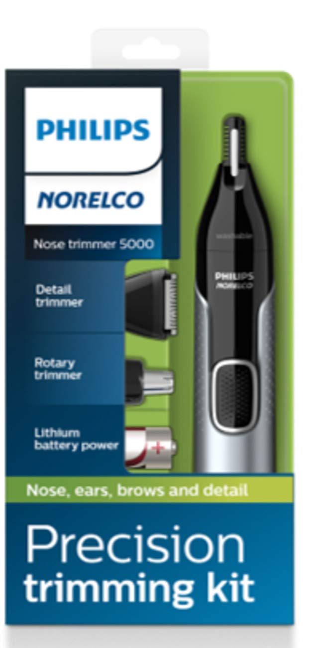 Norelco Nose Trimmer 5000 with eyebrow attachment and combs