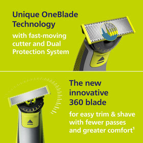 Norelco OneBlade 360 body kit with comb and protection cap