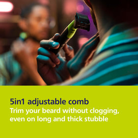 Norelco OneBlade 360 packaging with included accessories