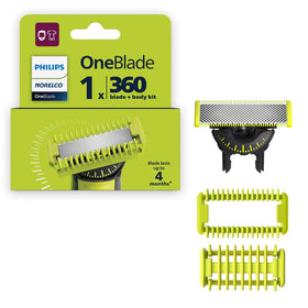 Norelco OneBlade 360 Replacement Blade Kit packaging front view
