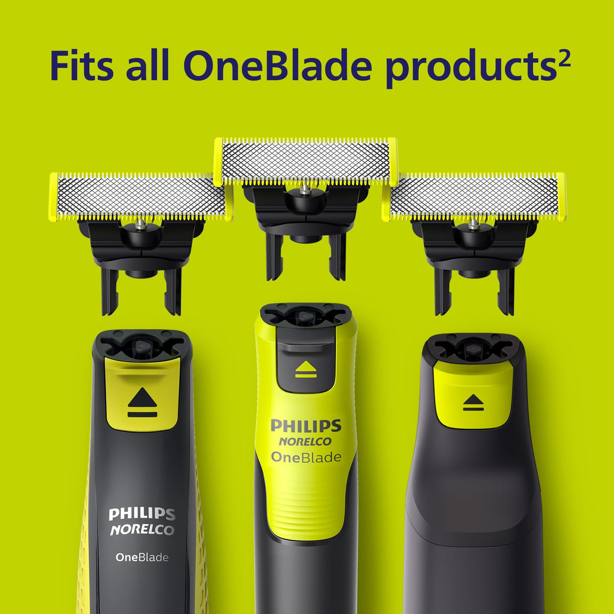 Norelco OneBlade 360 Replacement Blades in use during shaving