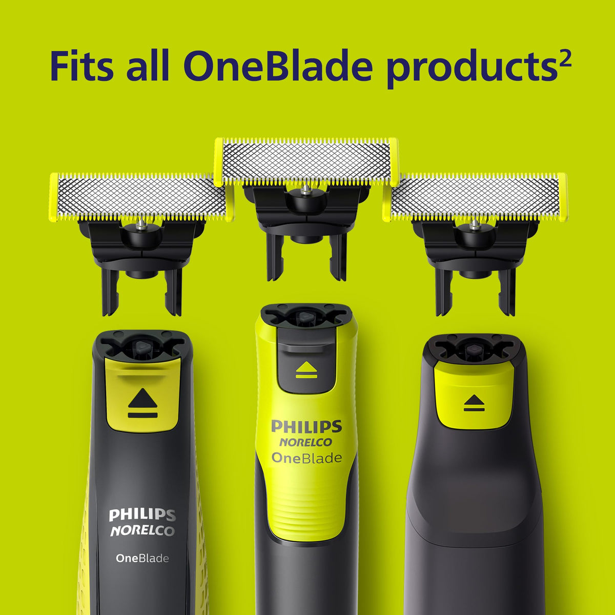 Norelco OneBlade 360 Replacement Blades showing blade flexibility