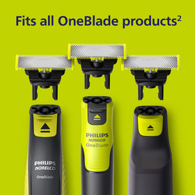Norelco OneBlade 360 Replacement Blades showing blade flexibility