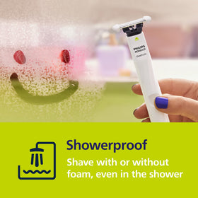 Norelco OneBlade Intimate Trimmer in shower setting