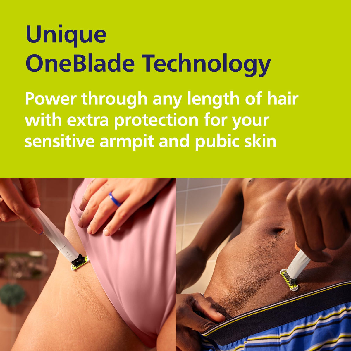 Norelco OneBlade Intimate Trimmer packaging front