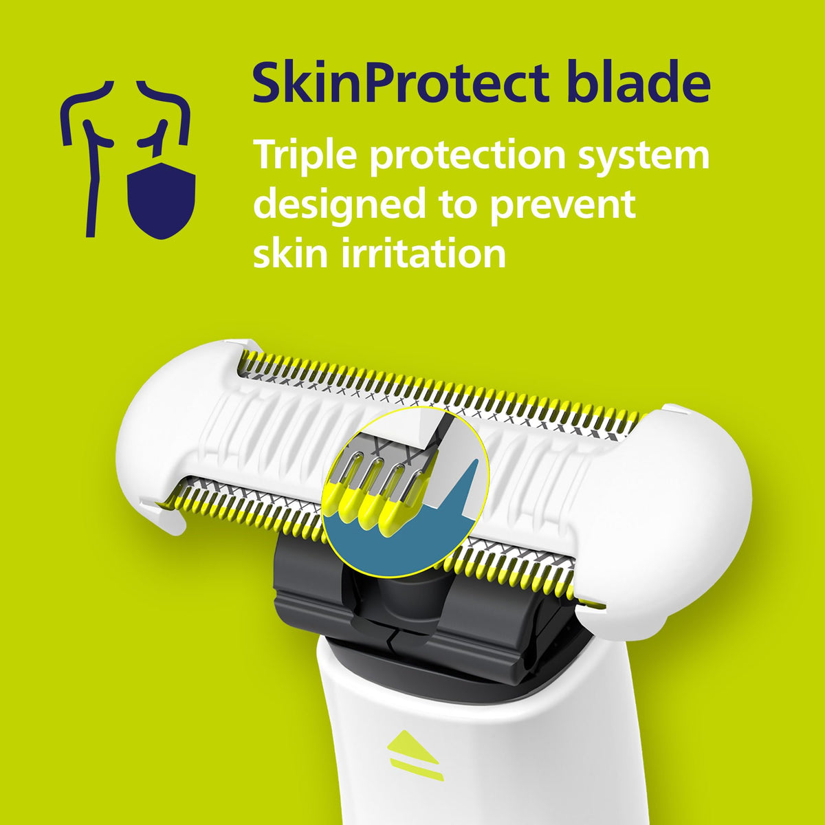 Norelco OneBlade Intimate Trimmer with USB-A charging cable