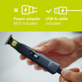 Norelco OneBlade Pro 360 battery indicator close-up