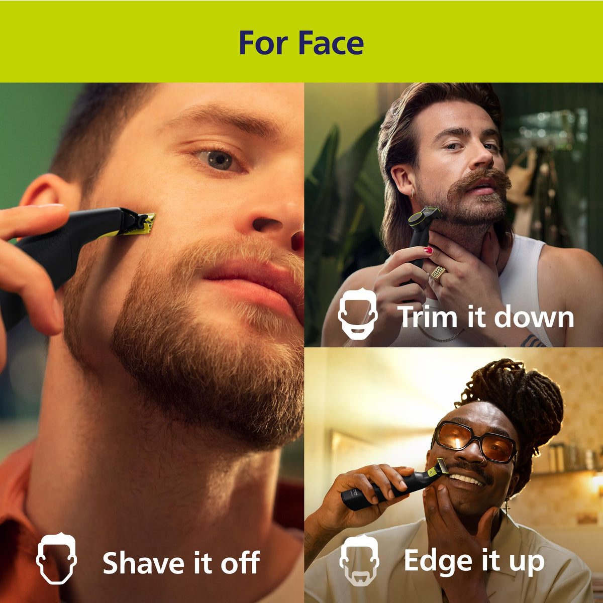 Norelco OneBlade Pro 360 with 14-length precision comb