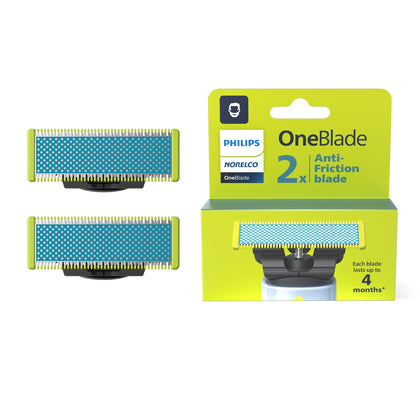 Norelco OneBlade Replacement Blades front view with packaging
