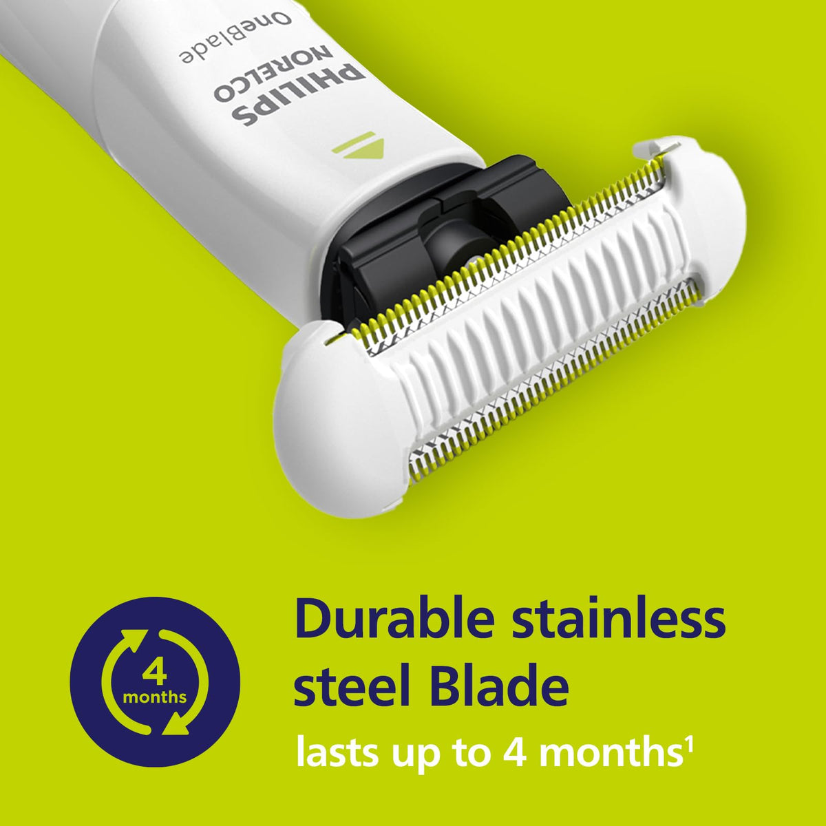 Norelco OneBlade Skin Protect Replacement Blades close-up of blade
