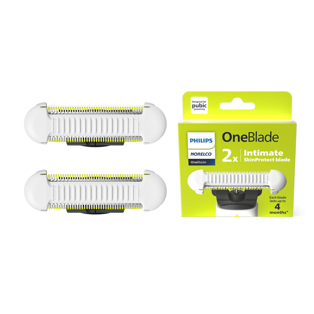 Norelco OneBlade Skin Protect Replacement Blades front view