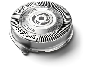 Norelco replacement heads showing three units