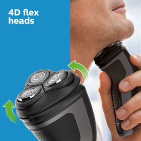 Norelco Shaver 2300 back view with charging port