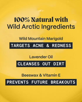 Norse Organics Pimple Stopper Night Balm application on skin