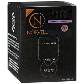 Norvell Competition Tan 34 Oz front view with raspberry almond fragrance