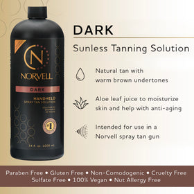 Norvell Premium Spray Tan Solution Dark 34 fl oz back view