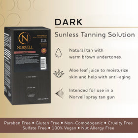 Norvell Premium Spray Tan Solution Dark bottle side view