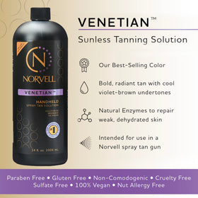 Norvell Premium Spray Tan Solution Venetian 1L packaging details