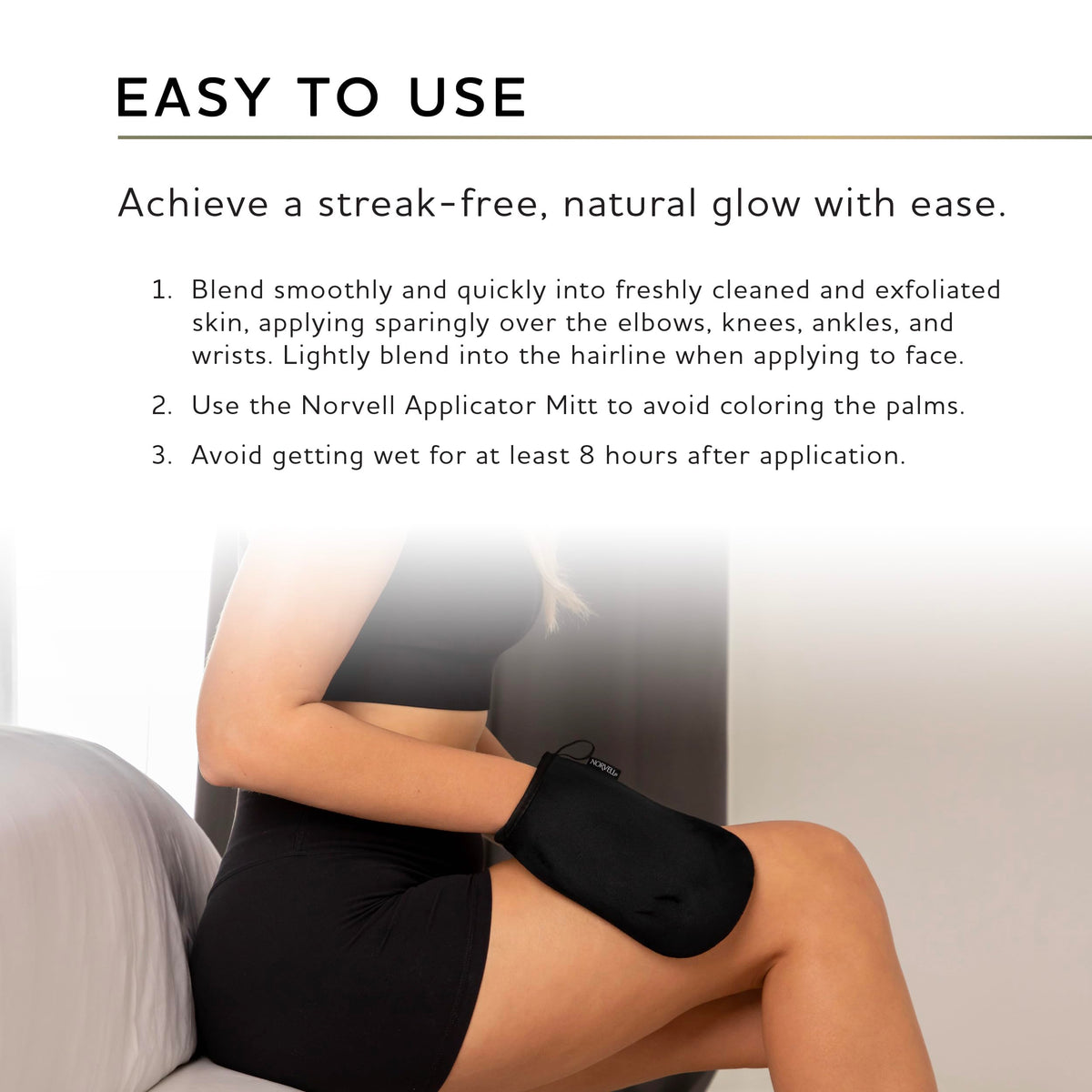 Norvell Venetian Self Tanner Mousse in bathroom setting