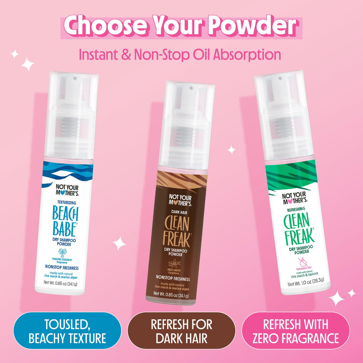 Not Your Mother's Beach Babe Dry Shampoo Powder with coconut
