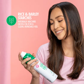 Not Your Mother's Clean Freak Original Dry Shampoo application process
