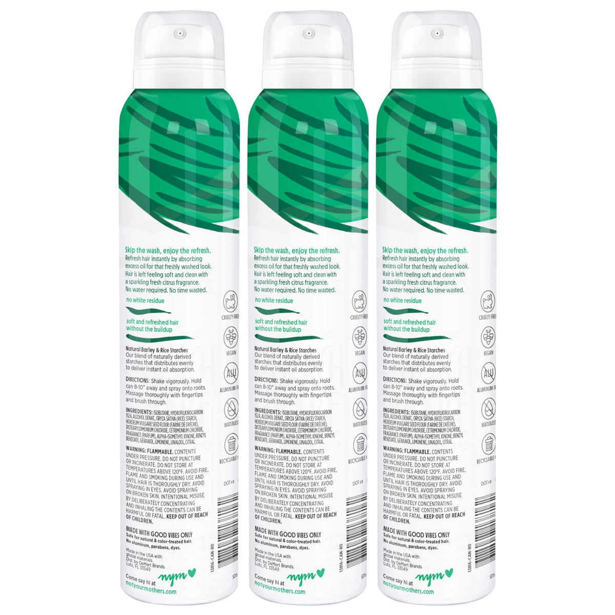 Not Your Mother's Clean Freak Original Dry Shampoo lifestyle use