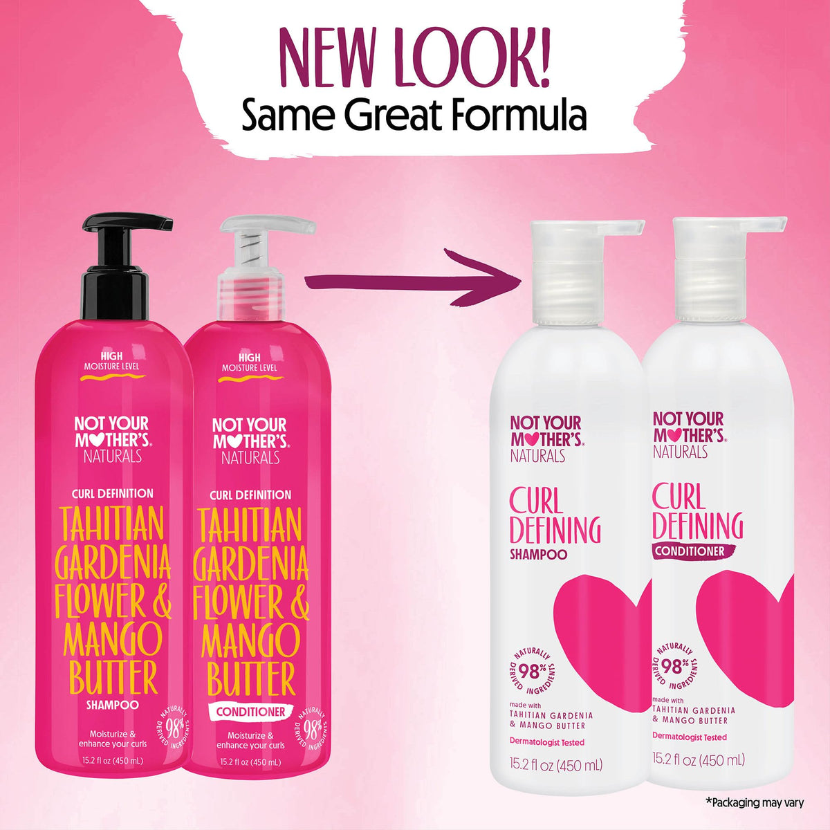 Not Your Mother's Curl Defining Shampoo bottle with peach coconut fragrance