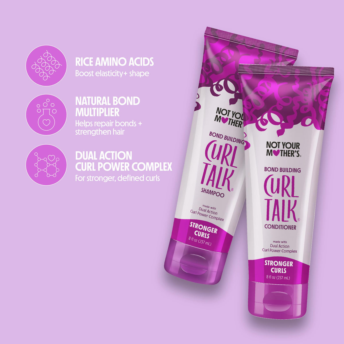 Not Your Mother's Curl Talk Conditioner being applied to hair