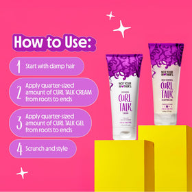 Not Your Mother's Curl Talk Cream on a vanity
