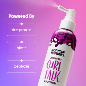 Not Your Mother's Curl Talk Instant Lift Root Spray and Foam side by side