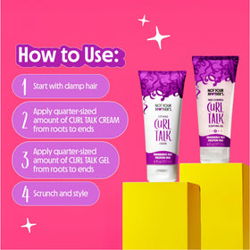 Not Your Mother's Curl Talk Sculpting Gel application on curls