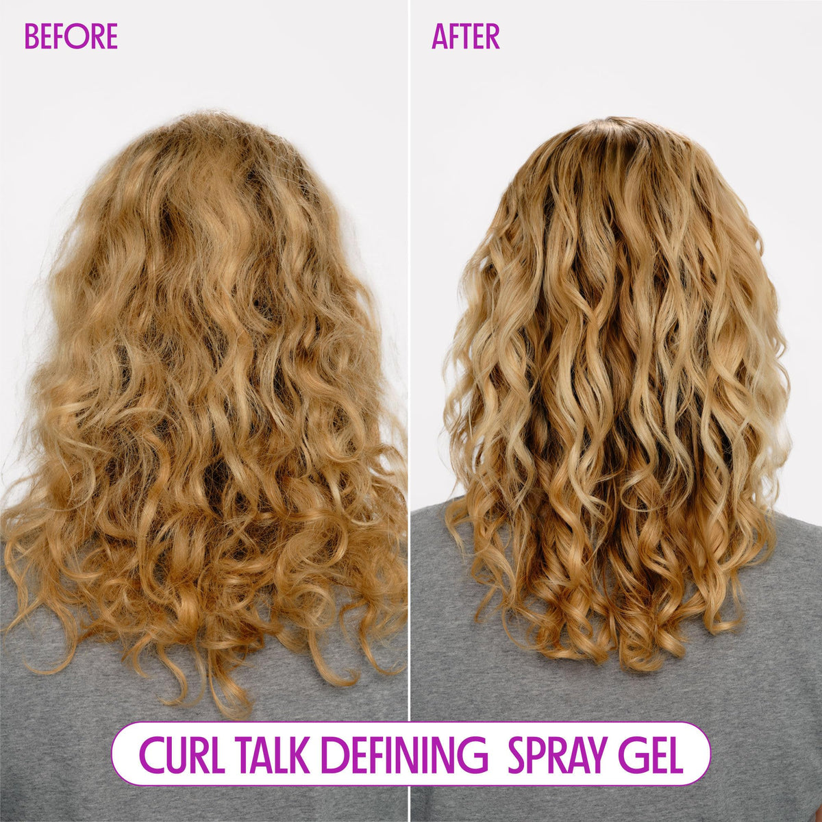 Not Your Mother's Curl Talk Spray Gel application on hair