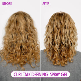 Not Your Mother's Curl Talk Spray Gel application on hair