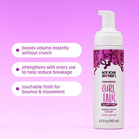 Not Your Mother's Curl Talk Strengthening Volume Foam packaging