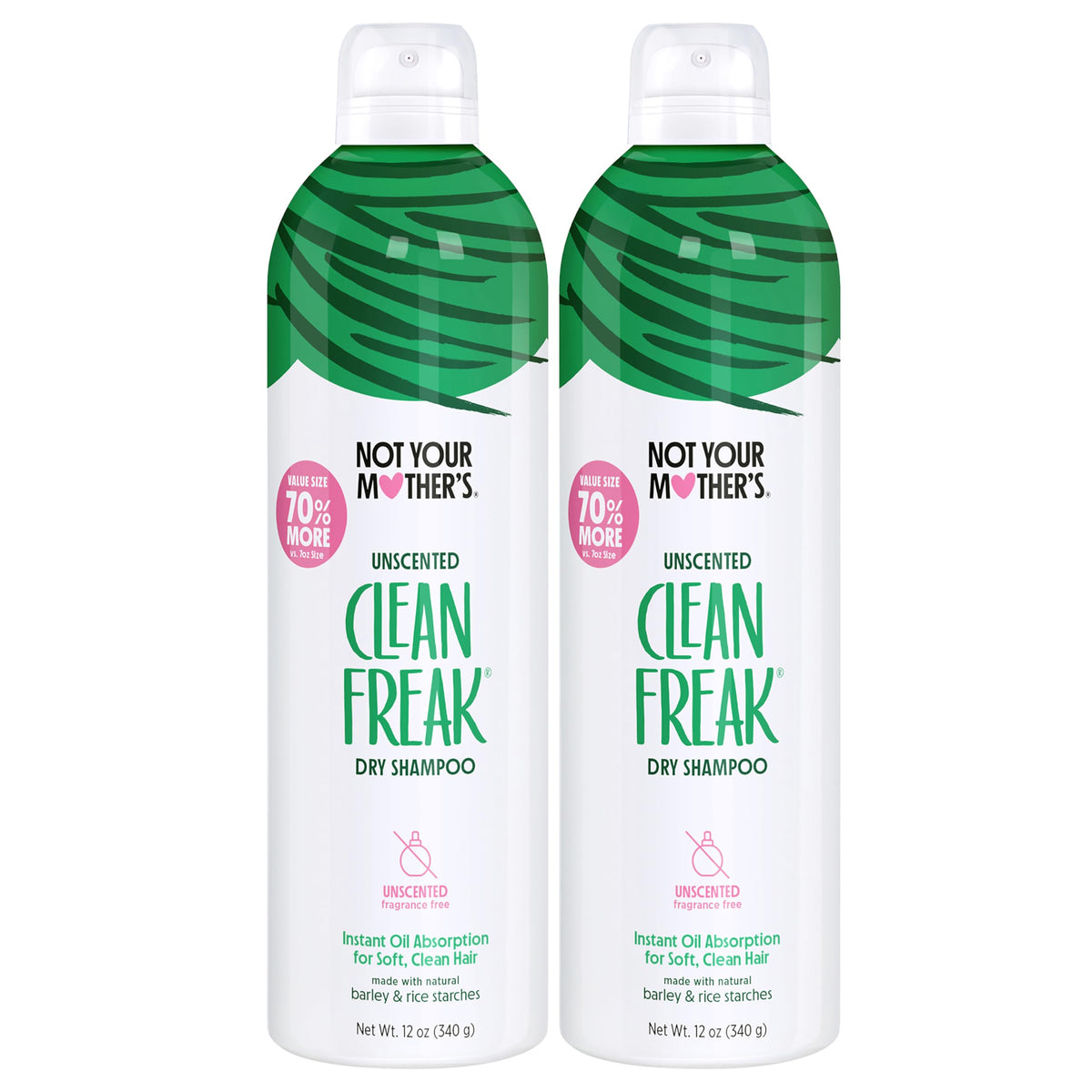 Not Your Mother's Jumbo Dry Shampoo front view, unscented
