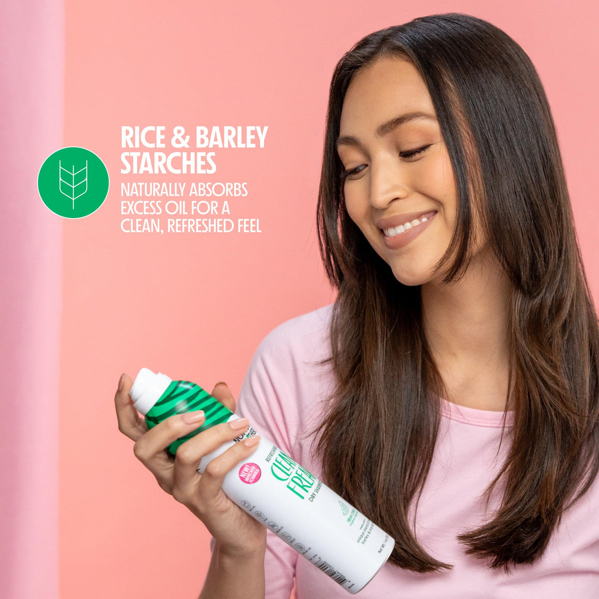 Not Your Mother's Jumbo Dry Shampoo in a lifestyle setting on a bathroom counter