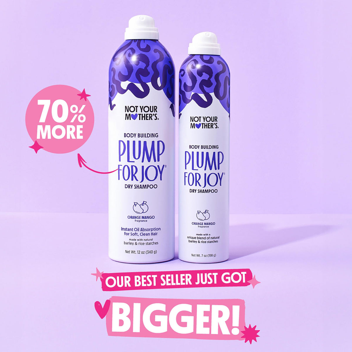 Not Your Mother's Jumbo Dry Shampoo with other hair products