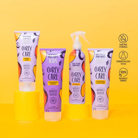 Not Your Mother's Kids Curly Care products on a bathroom counter