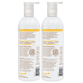 Not Your Mother's Protect & Nourish Shampoo and Conditioner on a bathroom shelf