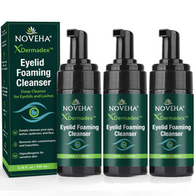 NOVEHA Extra Strength Tea Tree Eyelid & Face Foaming Cleanser front view